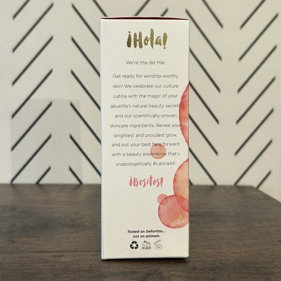 NEW Mia del Mar Brightening Champagne Rosé Bubble Face Mask Evens Skin Sealed - Picture 5 of 6